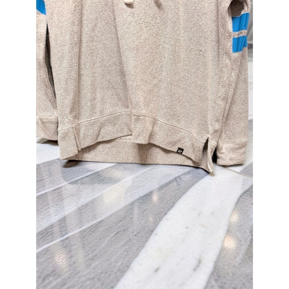 '47 Brand Carolina Panthers Cowl Neck Hoodie Grey Stripe Medium Football Fan - Picture 6 of 8